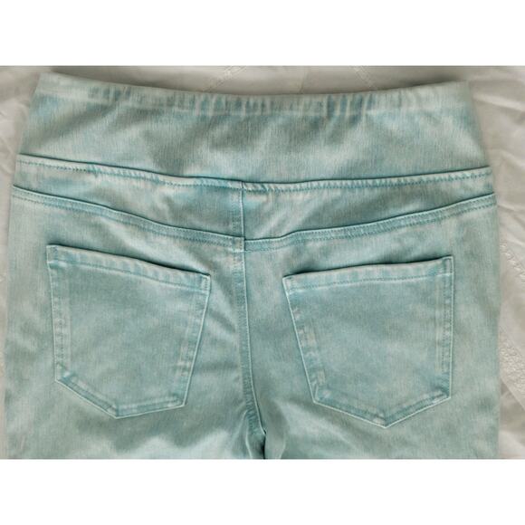 Belle Beach Size 2 Aquarelle Blue Delray Denim Wide Leg Crop Jeans A683828 NWOT - Picture 8 of 11